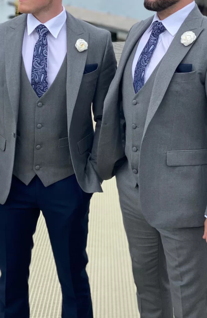 grey wedding suits